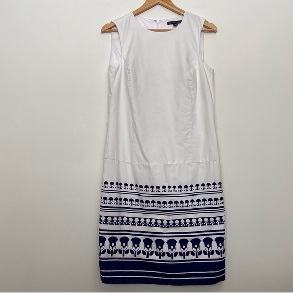 Brooks Brothers 346 white dress sleeveless navy blue preppy jumper contemporary - Picture 13 of 13